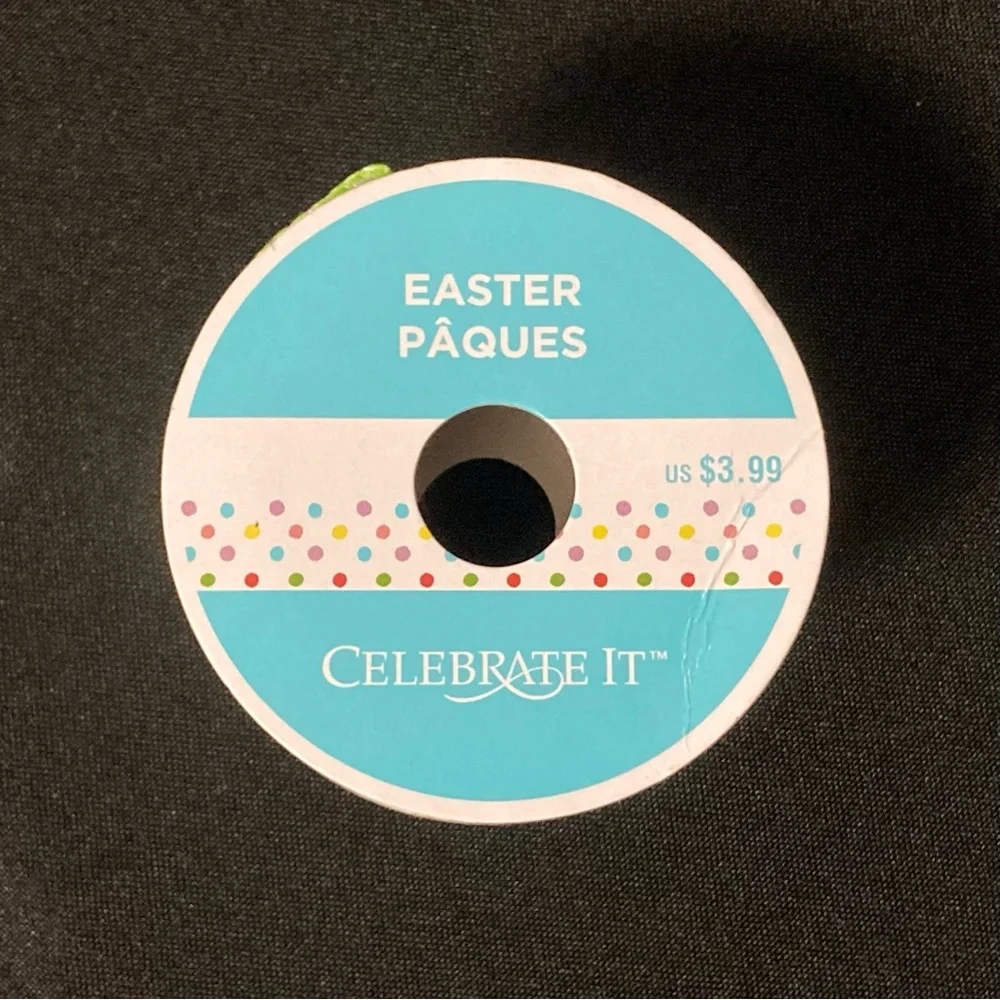 ⭐️❤️‍🔥 Celebrate It Easter Bunnies Wire Edged Gift Ribbon 1.5” x 108”